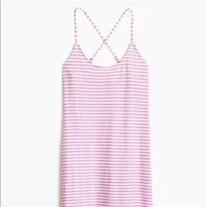 NWT J Crew Strappy Knit Midi Striped Dress